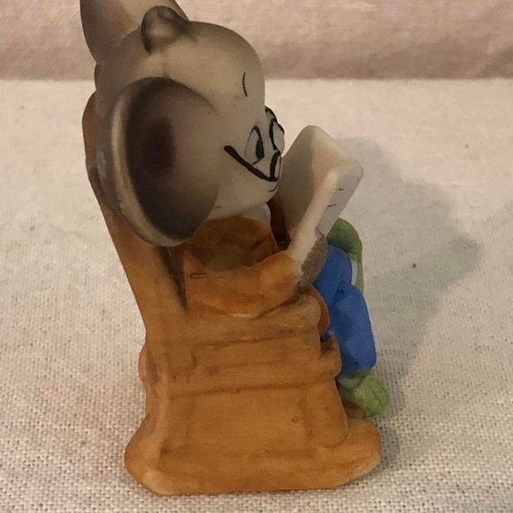Vintage Ceramic Grandma & Grandpa Mouse Figurines - Picture 5 of 10